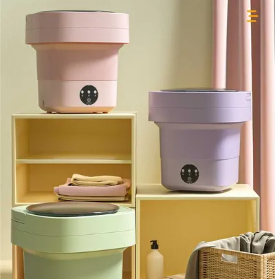 Mini Foldable Washing Machine Portable Mini Socks Underwear Panties Washing Machine Big Capacity 3 Models With Spinning Dry Gadgets