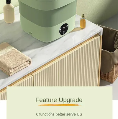 Mini Foldable Washing Machine Portable Mini Socks Underwear Panties Washing Machine Big Capacity 3 Models With Spinning Dry Gadgets