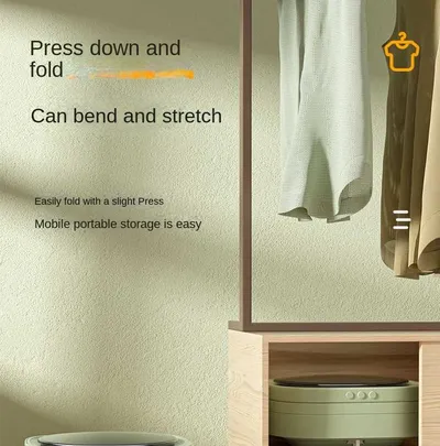 Mini Foldable Washing Machine Portable Mini Socks Underwear Panties Washing Machine Big Capacity 3 Models With Spinning Dry Gadgets