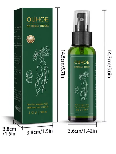 Ginseng Hair Growth Liquid Spray To Prevent Hair Loss