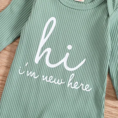 Baby Romper Hat Anti-grasping Gloves Three-piece Set
