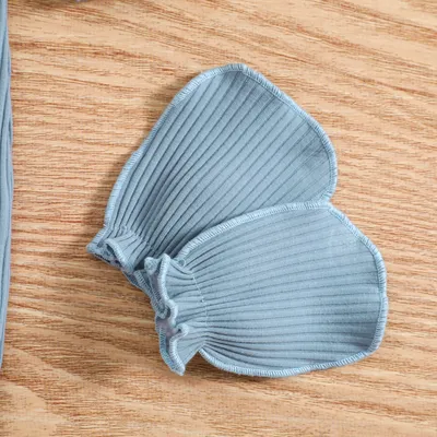 Baby Romper Hat Anti-grasping Gloves Three-piece Set
