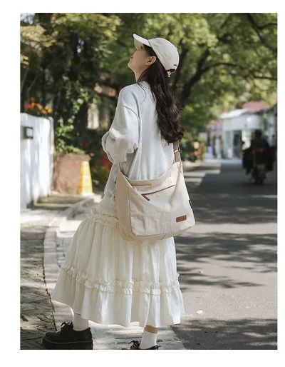 Women's Large Capacity Waterproof Oxford Cloth Crossbody Bag
