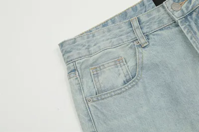 American Retro Wash Light-colored Jeans Men