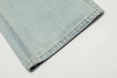 American Retro Wash Light-colored Jeans Men