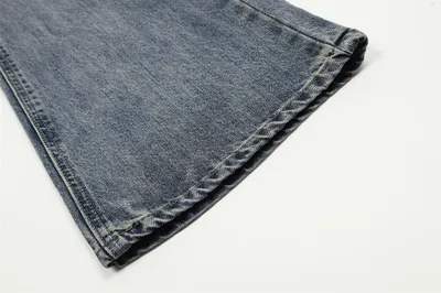 Fashion Retro Washed Worn Jeans Men
