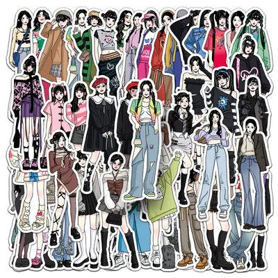 50 Hand-painted Fashion Wear Graffiti Personalized Cartoon Goka DIY Water Cup Luggage Stickers