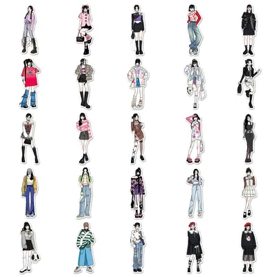 50 Hand-painted Fashion Wear Graffiti Personalized Cartoon Goka DIY Water Cup Luggage Stickers