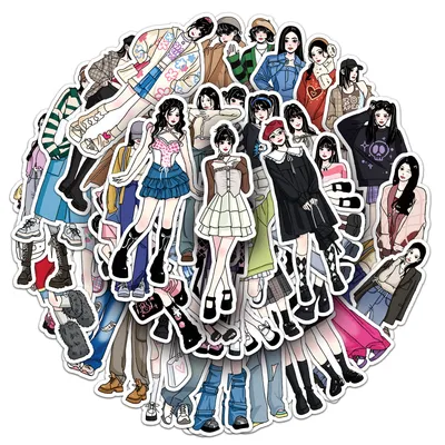 50 Hand-painted Fashion Wear Graffiti Personalized Cartoon Goka DIY Water Cup Luggage Stickers