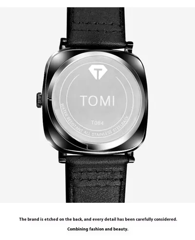 Square Calendar Business Men's Fashion Watch