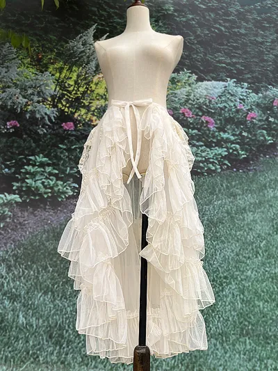 Japanese Style Long Lolita Niche Design Veil Skirt