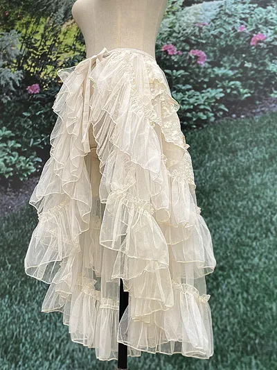 Japanese Style Long Lolita Niche Design Veil Skirt