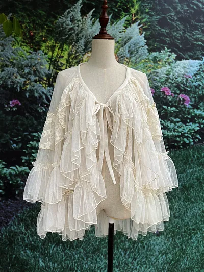 Japanese Style Long Lolita Niche Design Veil Skirt