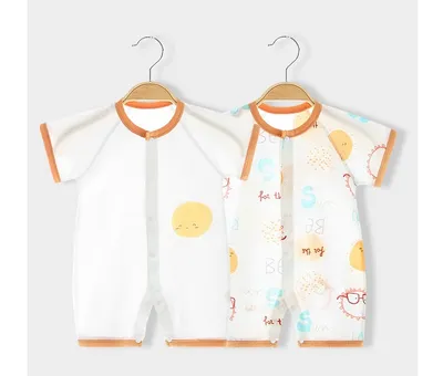 Newborn Summer Cotton Clothes Thin Baby Jumpsuit