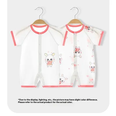 Newborn Summer Cotton Clothes Thin Baby Jumpsuit