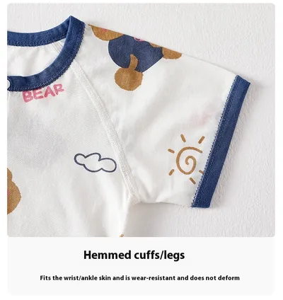 Newborn Summer Cotton Clothes Thin Baby Jumpsuit