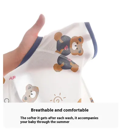 Newborn Summer Cotton Clothes Thin Baby Jumpsuit