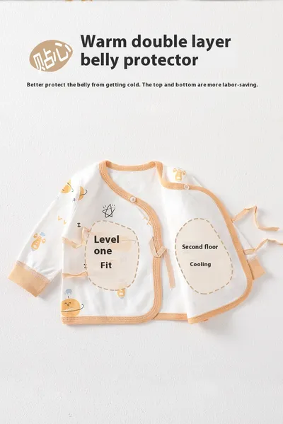 Newborn Clothes Class A Pure Cotton Baby Warm Pajamas