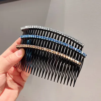 Women's Crystal Hair Comb Organizing Box