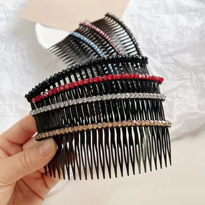 Women's Crystal Hair Comb Organizing Box