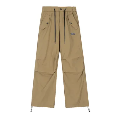 Fashion Pleated Paratrooper Overalls Men