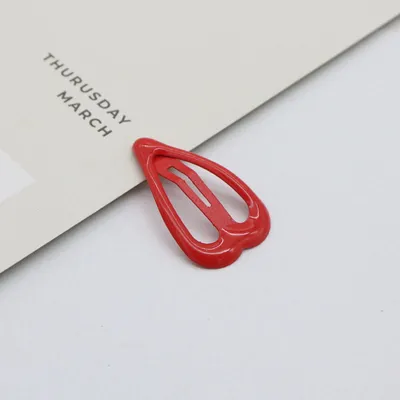 Oil Dripping Spray Paint Side Clip Bang Clip Love Children's Hair Accessories