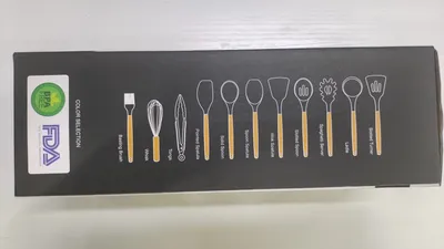Wooden Handle Silicone 12-piece Cooking Non-stick Cooker Silicone Kitchenware