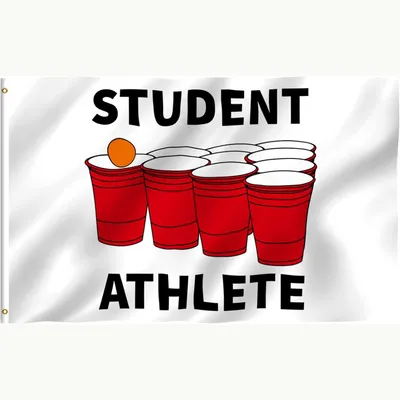 Background Fabric Flag Student Athlete Flag Banner 3x5FT