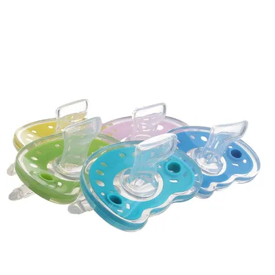 Baby Products Full Silica Gel Pacifier Two-color Liquid Silicone Sleep Comfort Baby Pacifier Baby