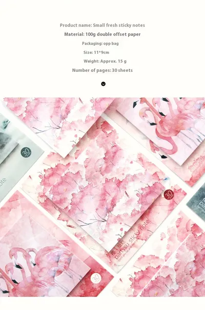 Cute Note Office Supplies Girly Heart Can Be Pasted