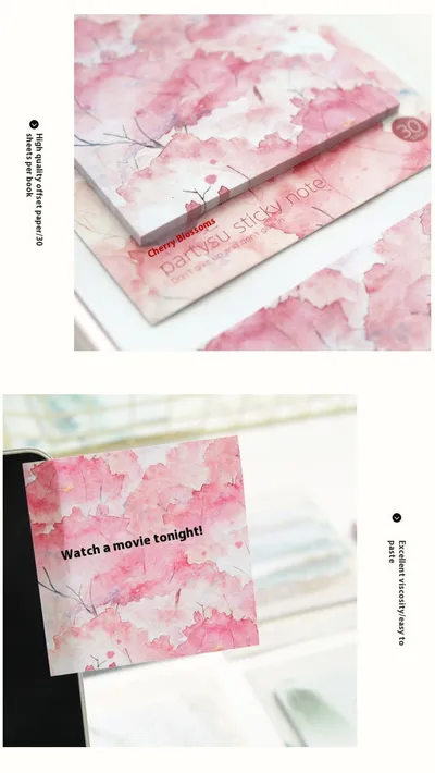 Cute Note Office Supplies Girly Heart Can Be Pasted