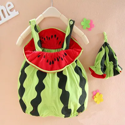 Summer Baby Cartoon Romper Sleeveless