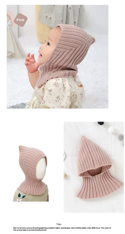 Baby And Infant Hat Scarf All-in-one Warm Keeping Sleeve Cap