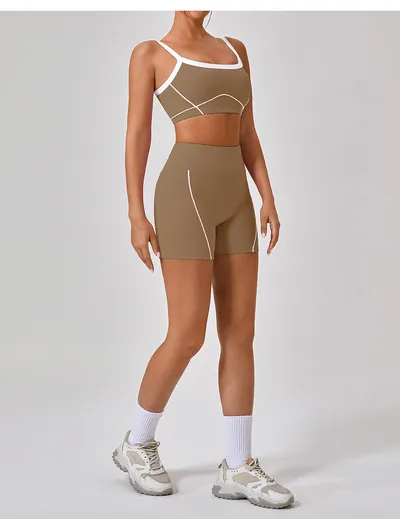 Women's Peach Hip Raise Three-point Fitness Pants