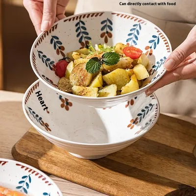 Household Ramen Underglaze Porcelain Tableware Soup Bowl
