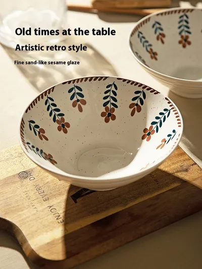 Household Ramen Underglaze Porcelain Tableware Soup Bowl