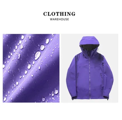 Thin Couple Outdoor 3D Cutting Three-proof Soft Shell Hooded Jacket