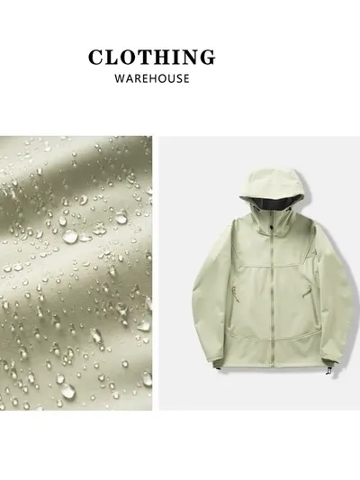 Thin Couple Outdoor 3D Cutting Three-proof Soft Shell Hooded Jacket