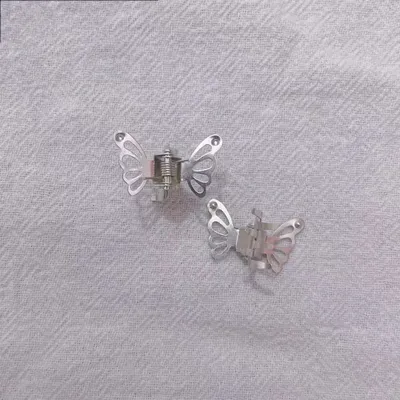 Metal Butterfly Small Jaw Clip Side Bangs Hair Clip For Broken Hair