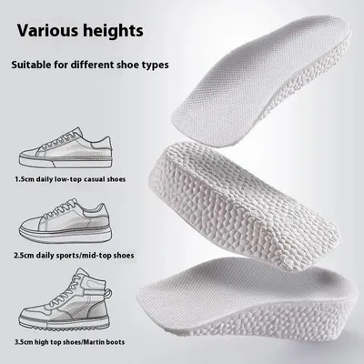 Inner Heightening Shoe Pad Invisible Arch Support Sports Insoles