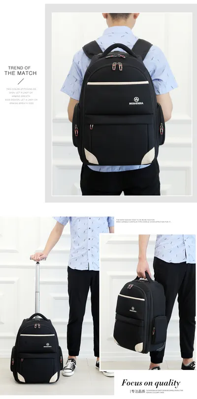 Business Casual Trolley Bag Business Travel Trolley Large Capacity Backpack