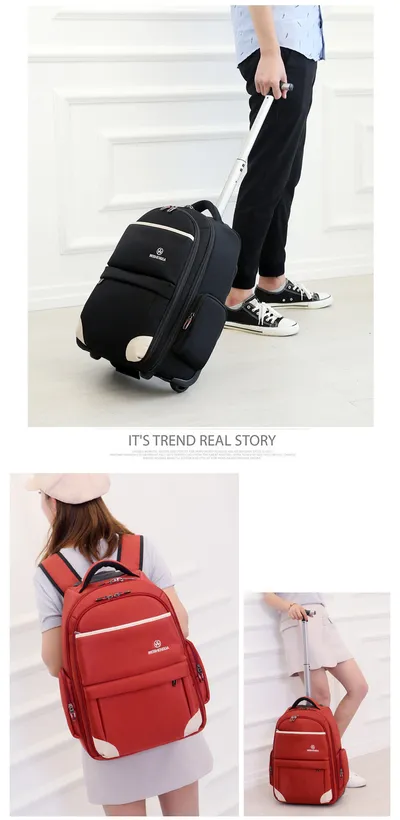 Business Casual Trolley Bag Business Travel Trolley Large Capacity Backpack