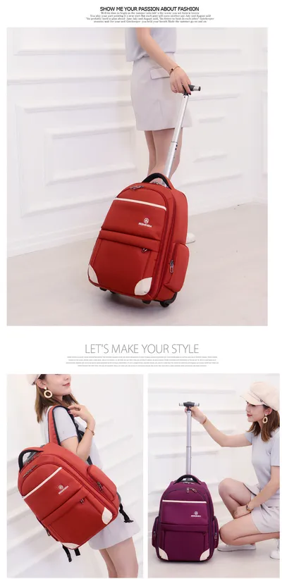 Business Casual Trolley Bag Business Travel Trolley Large Capacity Backpack