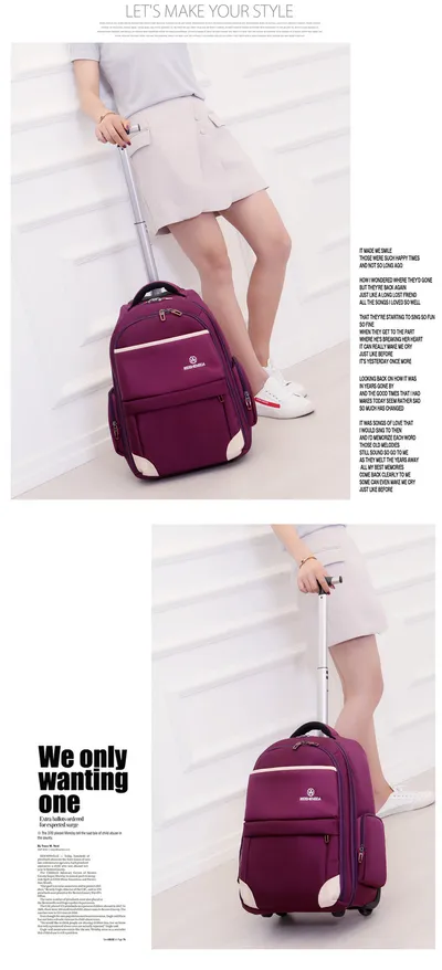 Business Casual Trolley Bag Business Travel Trolley Large Capacity Backpack