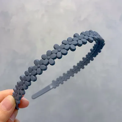 Rubber Paint Frosted Headband Candy Color Head Buckle Fixer Anti-broken Hair Accessories