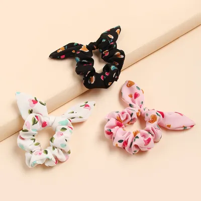 Phnom Penh Heart Shape Printed Rabbit Ears Headdress Hair Rope