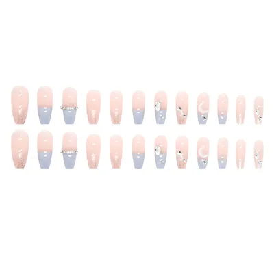 Fake Nails Stars And Moon