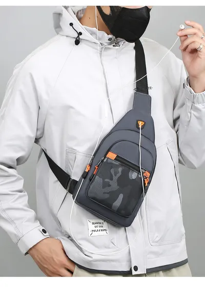 Waterproof Lightweight Multi-layer Multicolor Minimalism Crossbody Bag Waist Bag