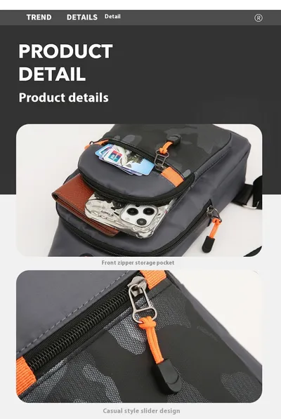 Waterproof Lightweight Multi-layer Multicolor Minimalism Crossbody Bag Waist Bag