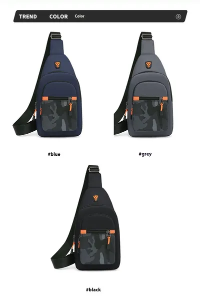 Waterproof Lightweight Multi-layer Multicolor Minimalism Crossbody Bag Waist Bag